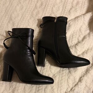 Women's Black High Heel Ankle Boots